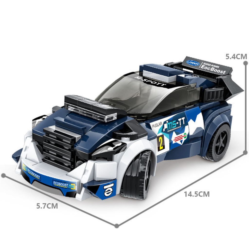 Wange Rally Car Racing Blu 172 Mattoncini Compatibili 4