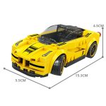 Wange Supercar Ferrari Laferrari Gialla 143 Mattoncini Compatibili 3