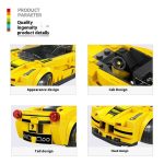 Wange Supercar Ferrari Laferrari Gialla 143 Mattoncini Compatibili 4