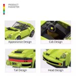 Wange Supercar Modellino Porsche 911 Carrera 161 Mattoncini Compatibili 5