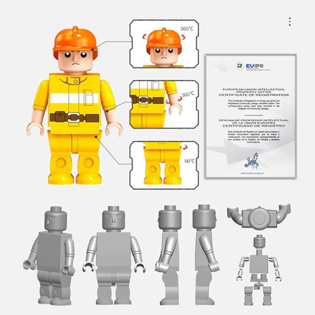Mini Figure Da Collezione Set Dei Mestieri 20 Pezzi Marca Jumei Compatibili Con Altri Brand
