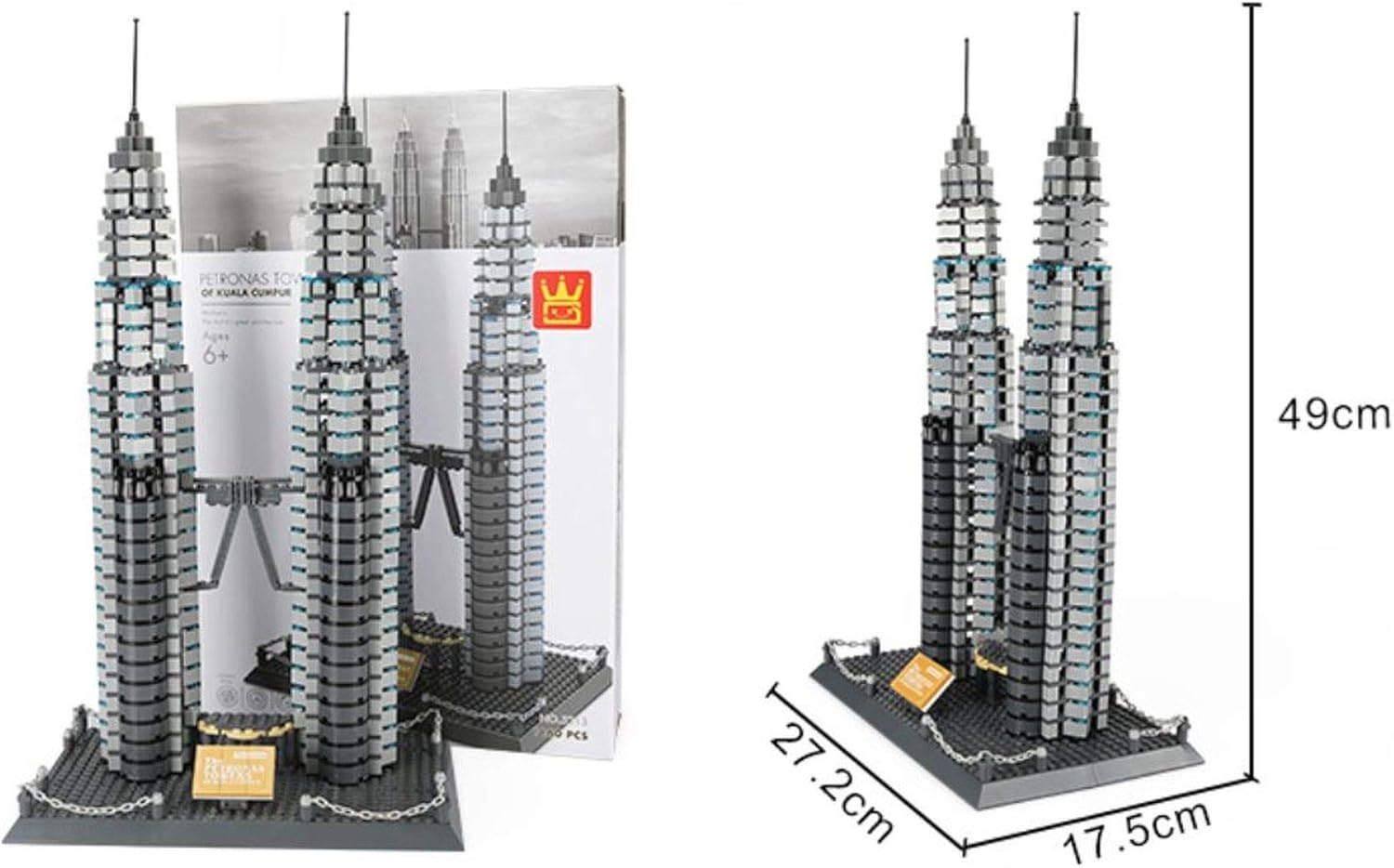 Petronas Tower Wange Misure Modellino Architettonico