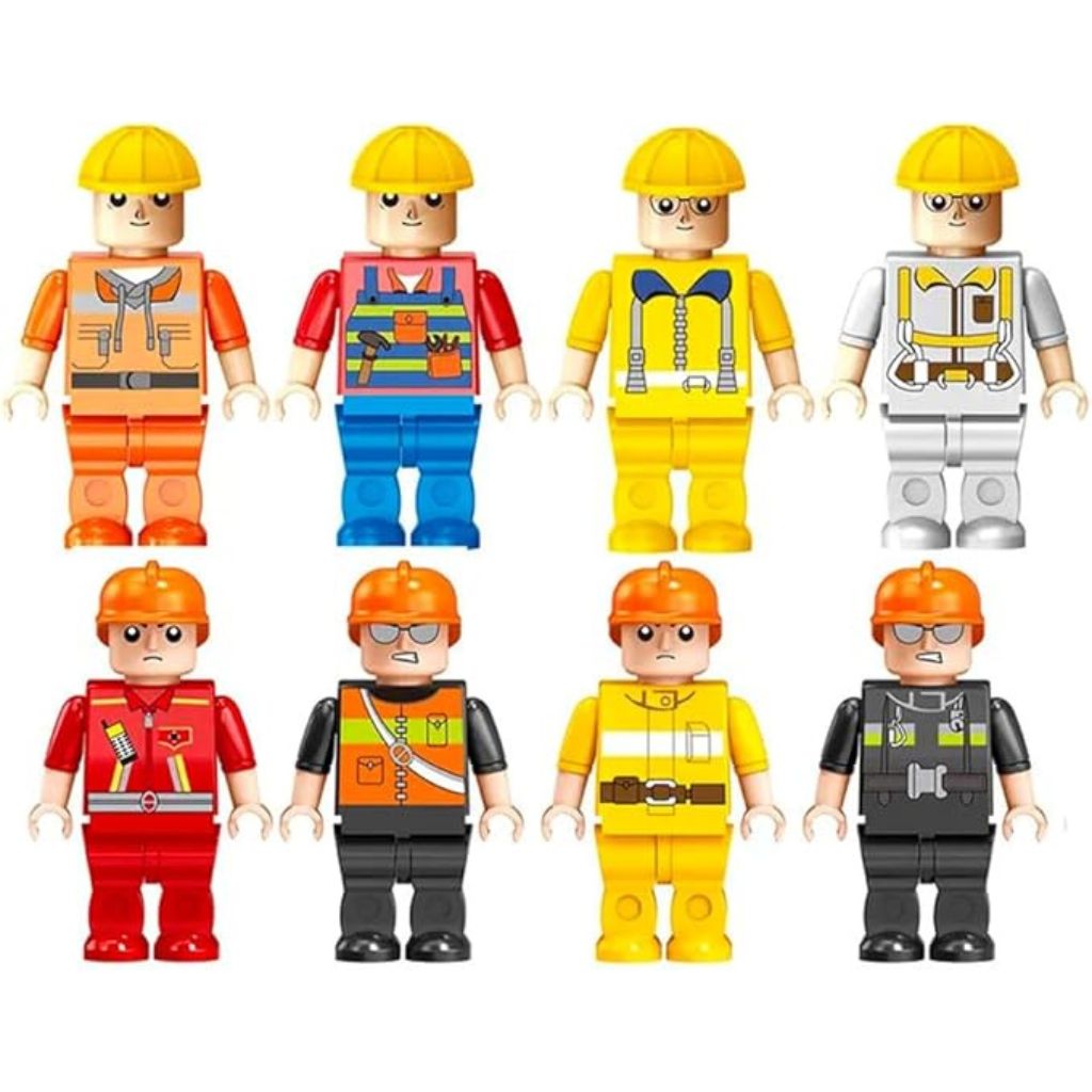 Set Omini Da Collezione Set Dei Mestieri 8 Pezzi Marca Jumei Compatibili Con Altri Brand (1)