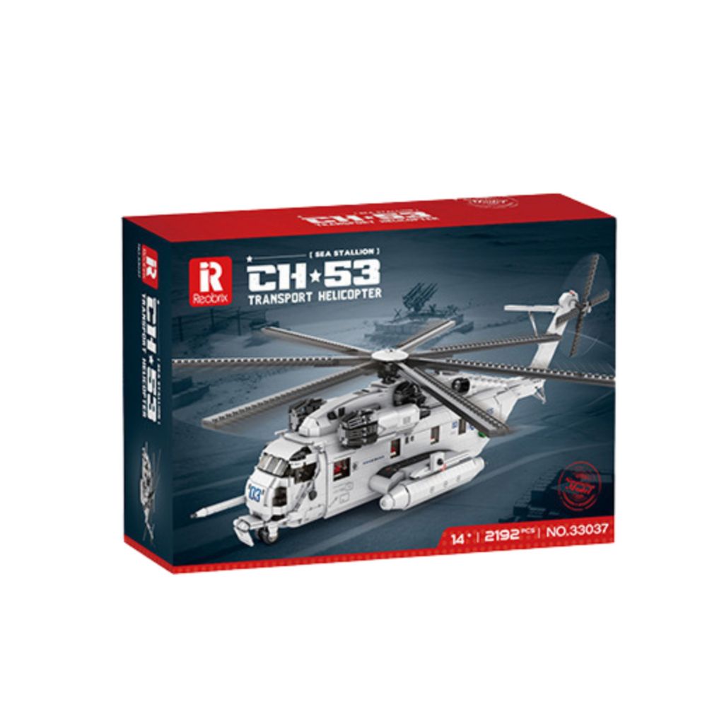Elicottero Da Traporto Ch 53 Da Costruire 2192 Pz Compatibili Con Mattoncini Lego