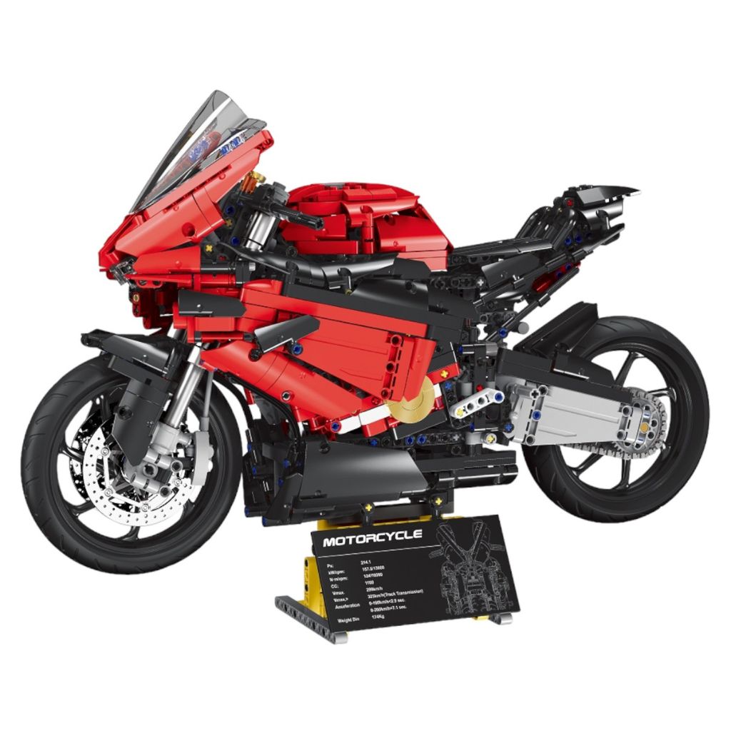 Moto In Scala 15 2008 Pezzi Compatibili Con Mattoncini Lego Technic