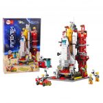 Piattaforma Di Lancio Spaziale Da 1083 Pezzi Compatibile Con Mattoncini City Space