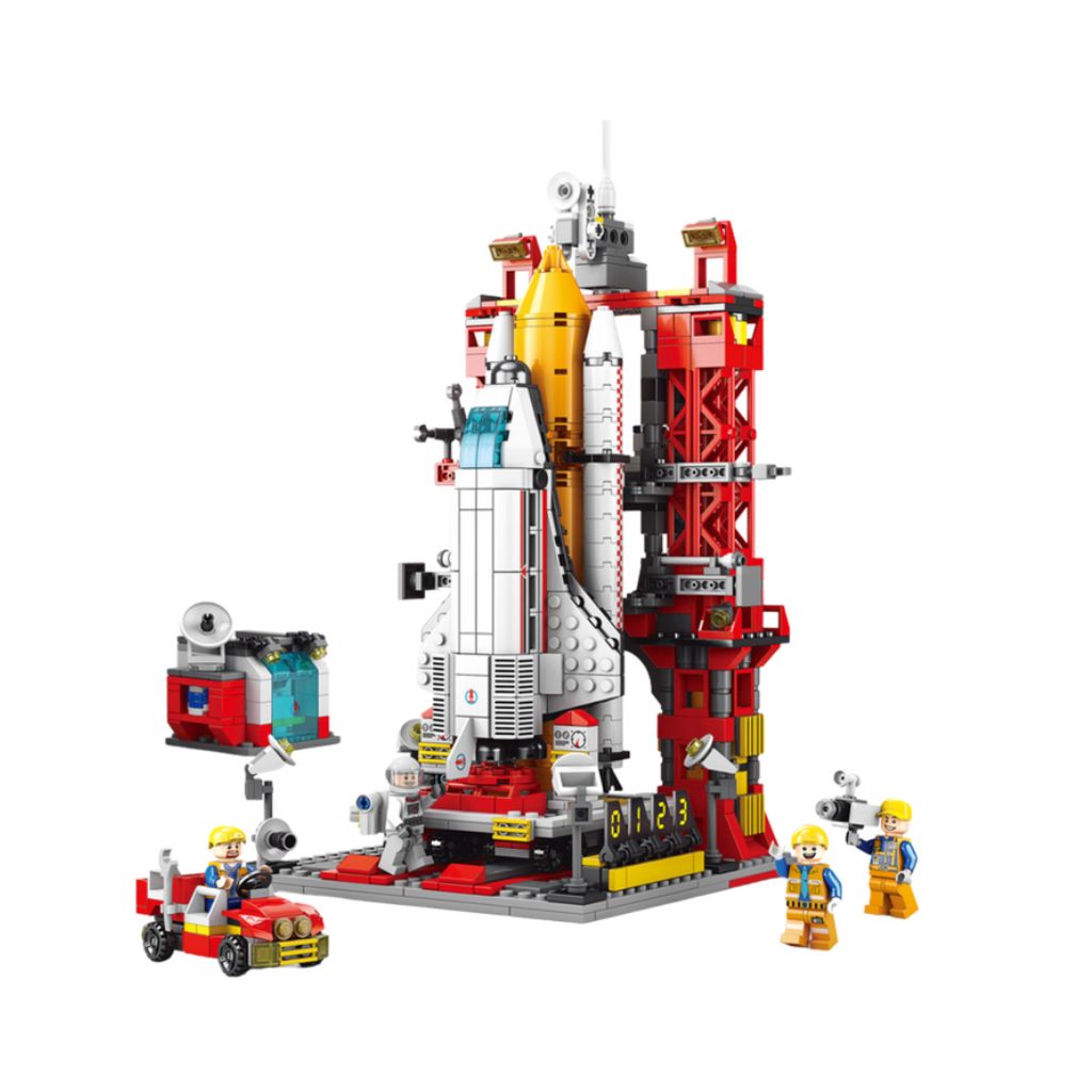 Piattaforma Di Lancio Spaziale Da 1083 Pz Compatibile Con Mattoncini City Space
