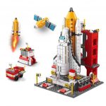 Razzo Spaziale 6 In 1 Da 1000 Mattoncini Per Bambini