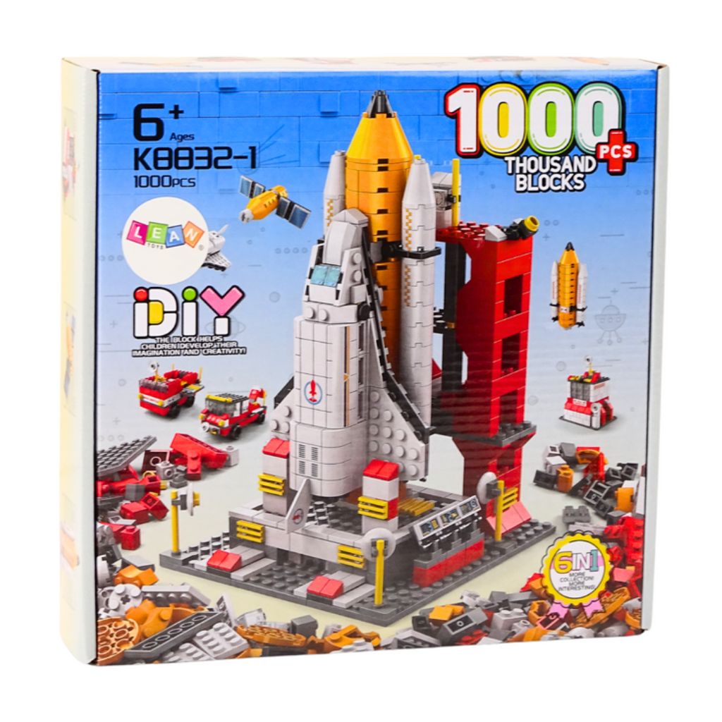 Razzo Spaziale 6 In 1 Da 1000 Pz Compatibile