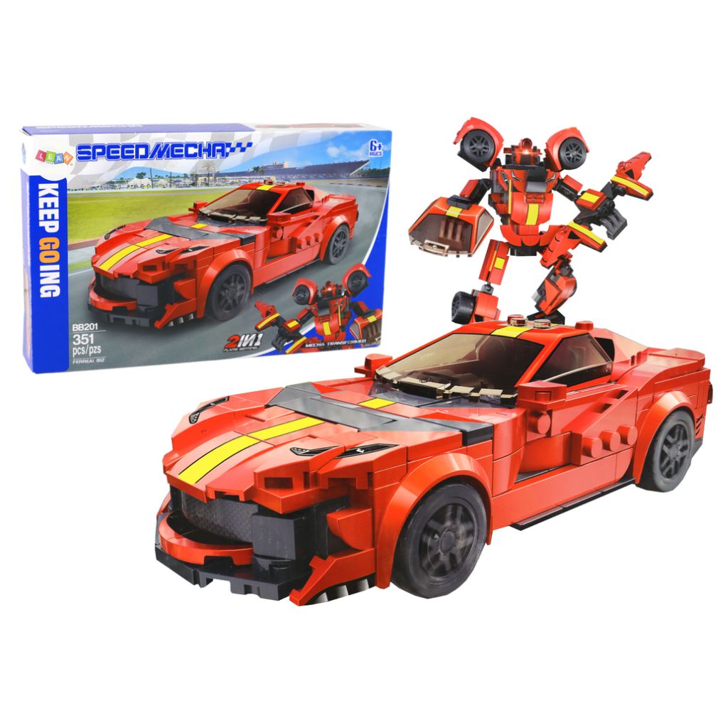 Speedmecha Bb201 351 Pezzi Supercar E Robot Compatibile Con Mattoncini Ferrari 812