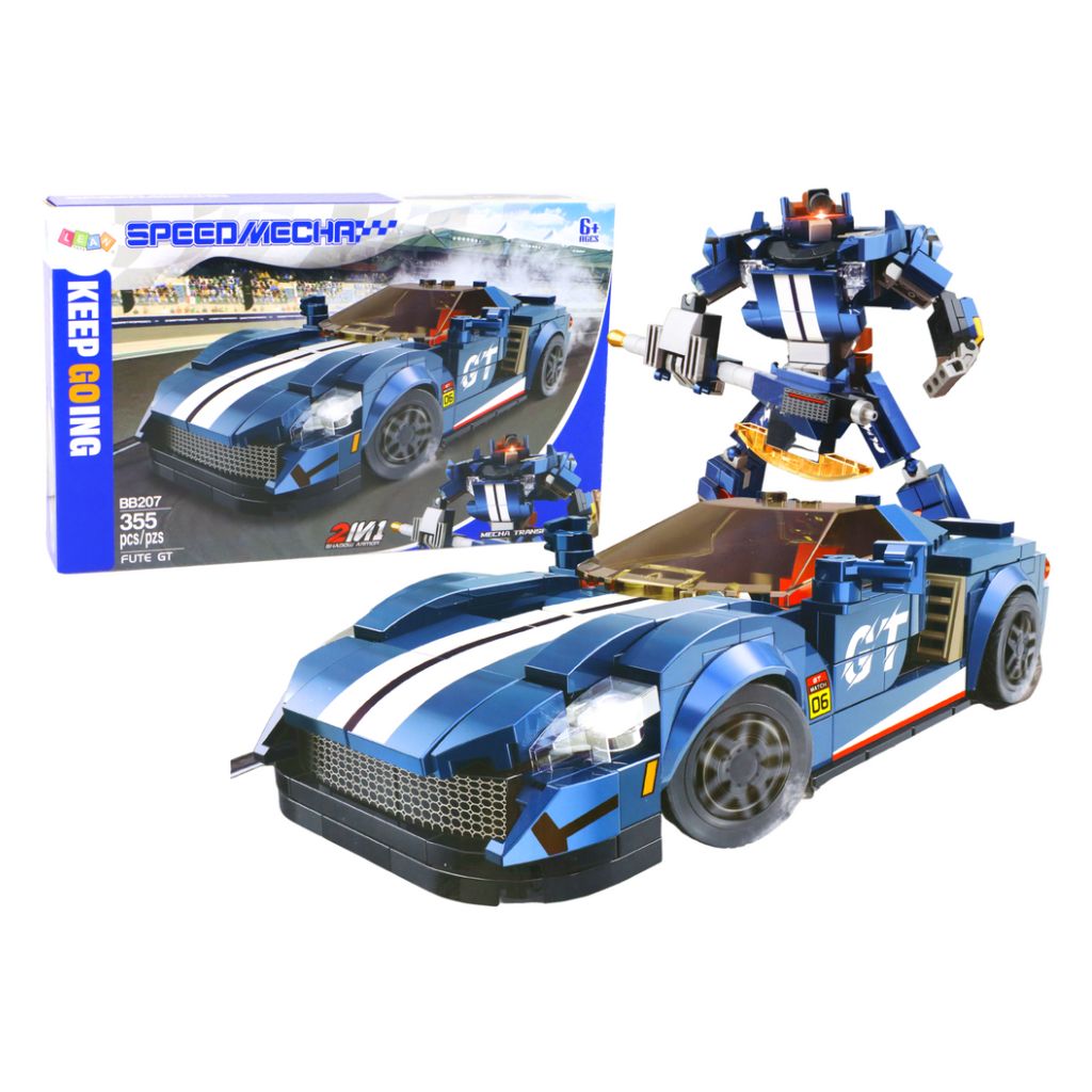 Speedmecha Bb207 355 Pezzi Set Supercar E Robot Ispirato Ai Mattoncini Ford Gt 2022