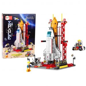 Set Di Costruzioni Space Rocket Da 506 Pezzi Compatibile Con Mattoncini Spazio