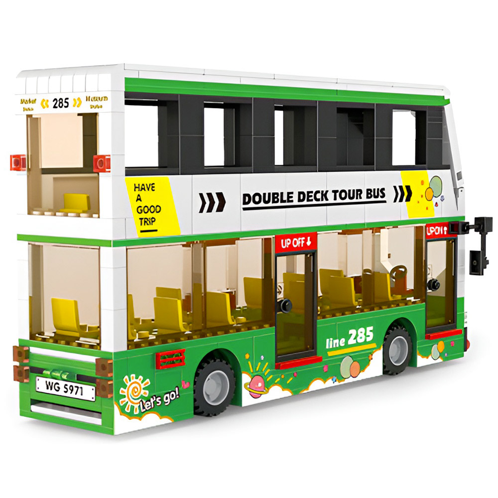 Bus Turistico Wange 456 Pezzi Mattoncini Compatibili City Retro