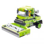 Camion Betoniera E Rullo Compressore Da 369 Mattoncini Compatibili Rullo