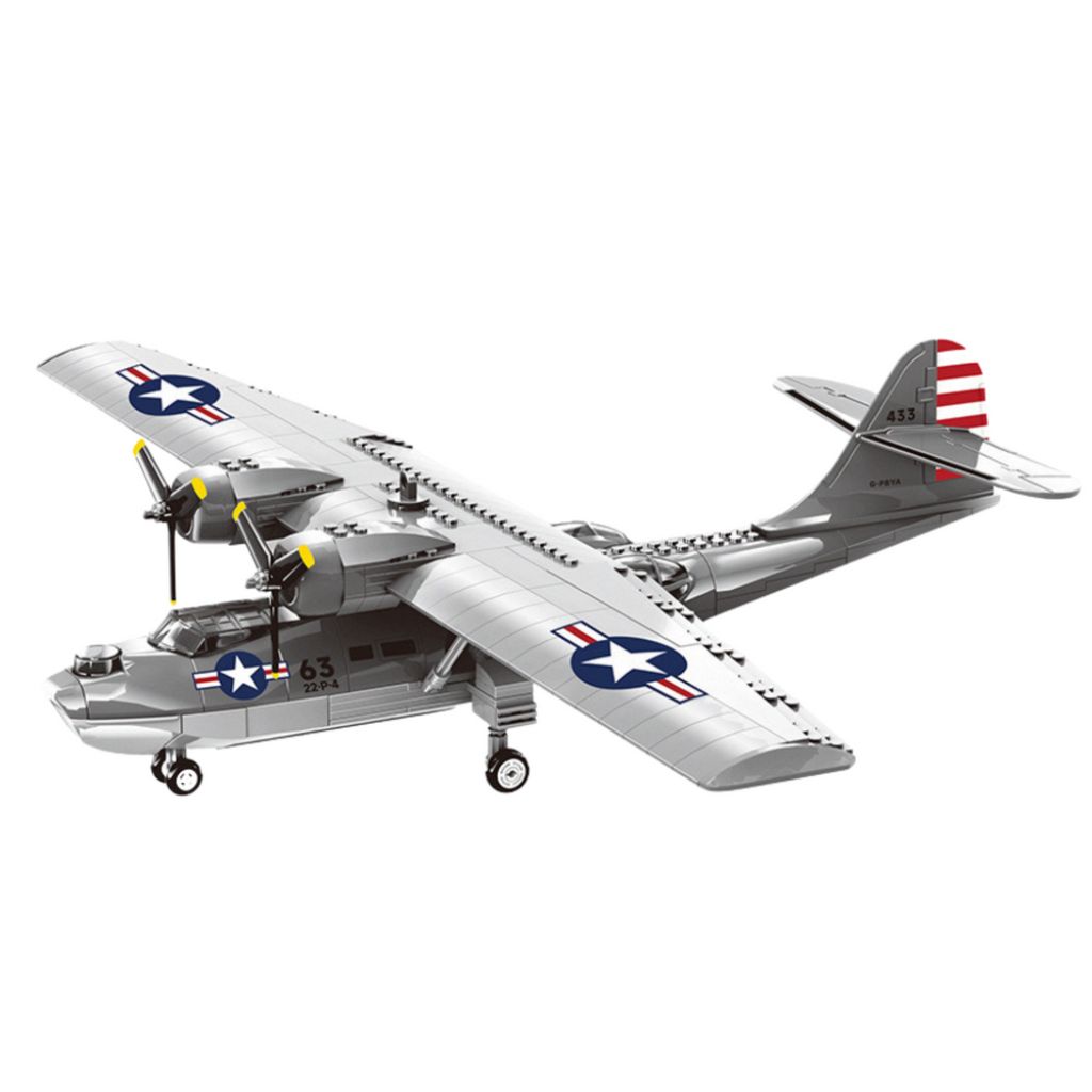 Idrovolante Pby 5a Catalina 364 Pezzi Compatibile Con Mattoncini Marchi Famosi