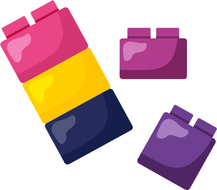 Mattoncini Compatibili Pezzi Colorati