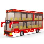 Modellino Autobus Due Piani Wange 5970 436 Mattoncini Compatibili Principali Marche City Fronte