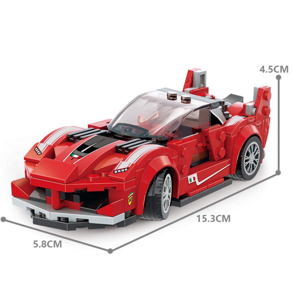 Supercar Ferrari Wange 184 Mattoncini Compatibili
