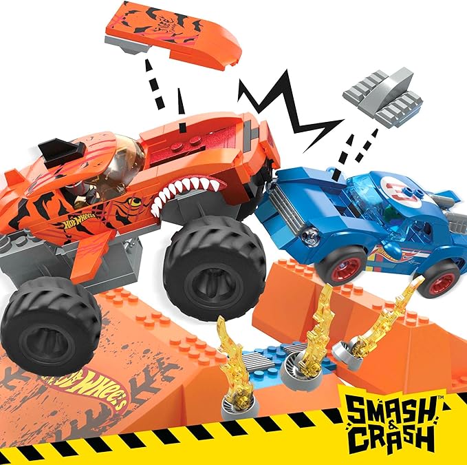 Set Mega Hot Wheels Tiger Shark Mattoncini Impatto