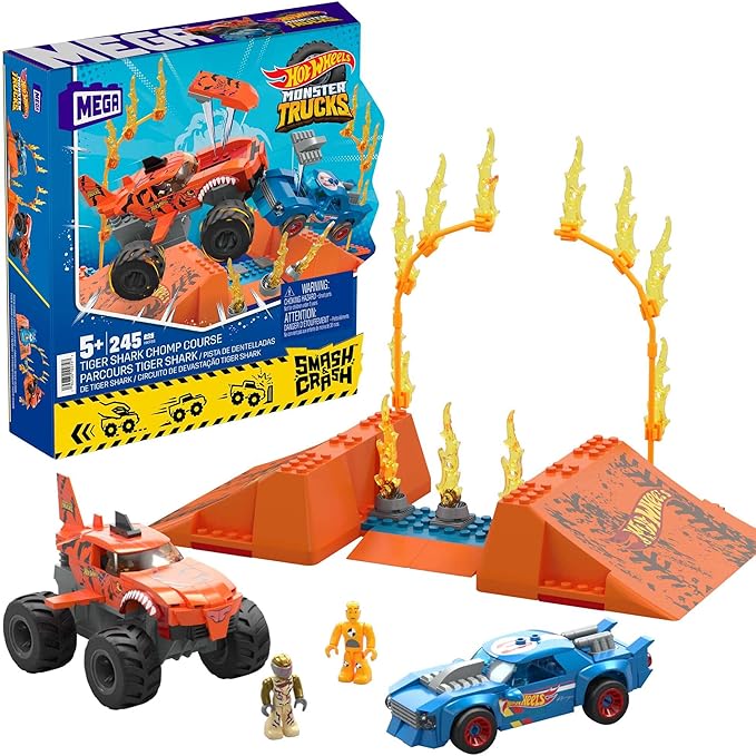 Set Mega Hot Wheels Tiger Shark