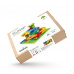 1 Pista Per Biglie Con Mattoncini 88 Pezzi