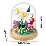 Bouquet Di Fiori In Campana Di Vetro Casa Ufficio Negozio
