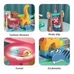 Pista Dei Dinosauri Con Biglie 121 Mattoncini Compatibili Con Vari Brand