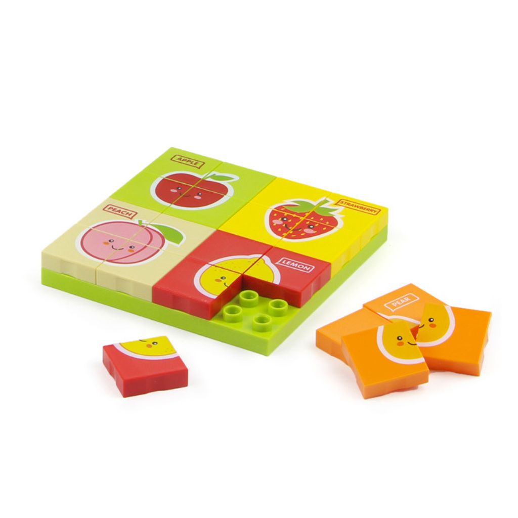 Puzzle Block Frutta E Vegetali Dubie 82 Mattoncini