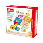 Puzzle Block Frutta E Vegetali Dubie 82 Mattoncini Compatibili Con Tessere Illustrative