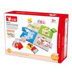Puzzle Veicoli E Animali In 176 Mattoncini Compatibili E 21 Tessere