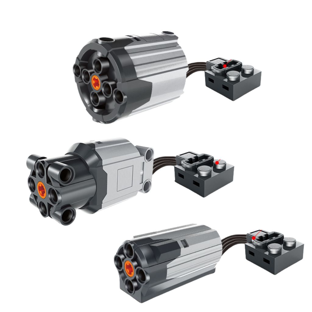 Wange Set Batterie E 3 Tipi Di Motore 81 Mattoncini Technic