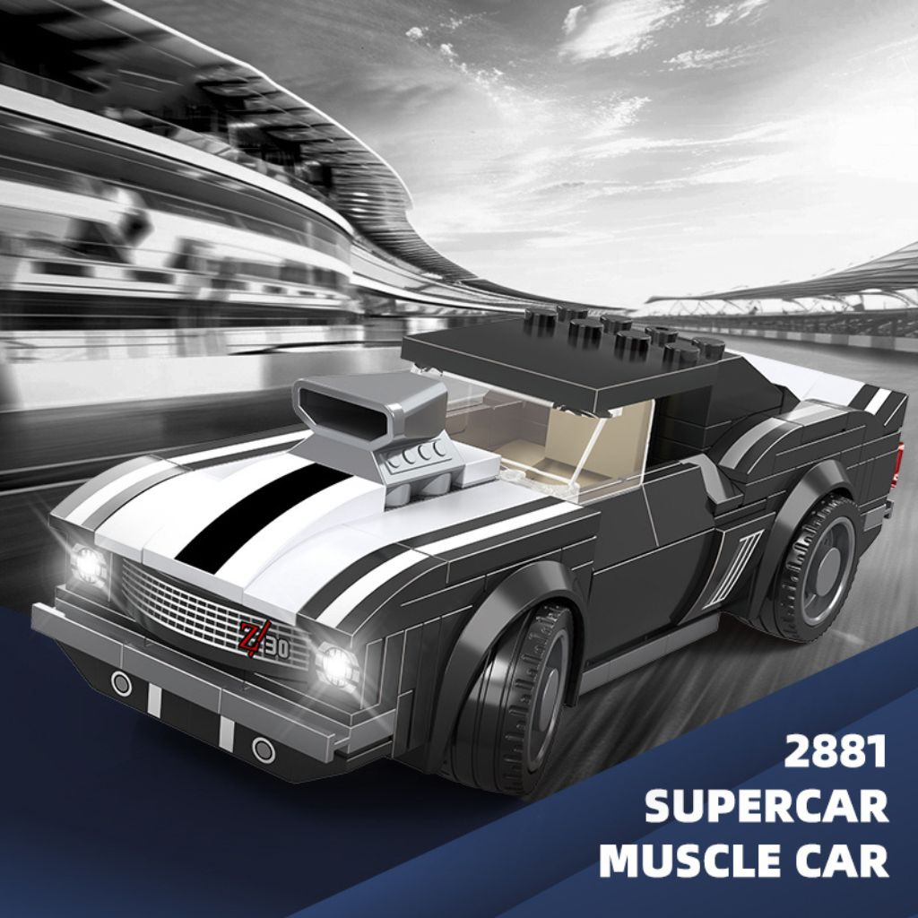 Wange Supercar American Muscle Car Modellino Da 187 Mattoncini