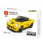 Wange Supercar Ferrari Laferrari Gialla 143 Mattoncini Compatibili