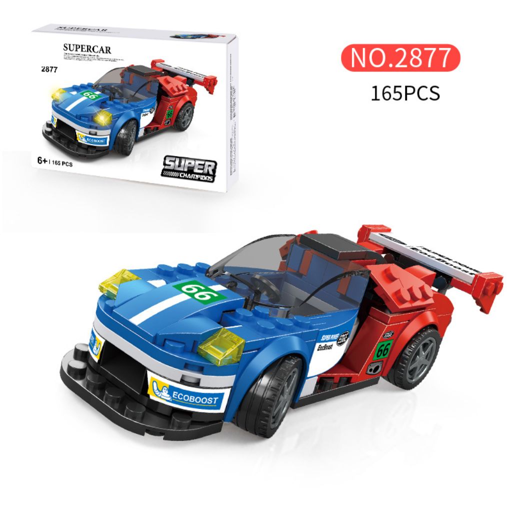 Wange Supercar Ford Gt 165 Mattoncini Compatibili