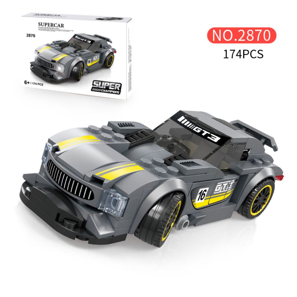 Wange Supercar Mercedes Amg Gt3 174 Mattoncini Compatibili