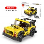 Wange Supercar Offroad Jeep Cabrio 122 Mattoncini Compatibili