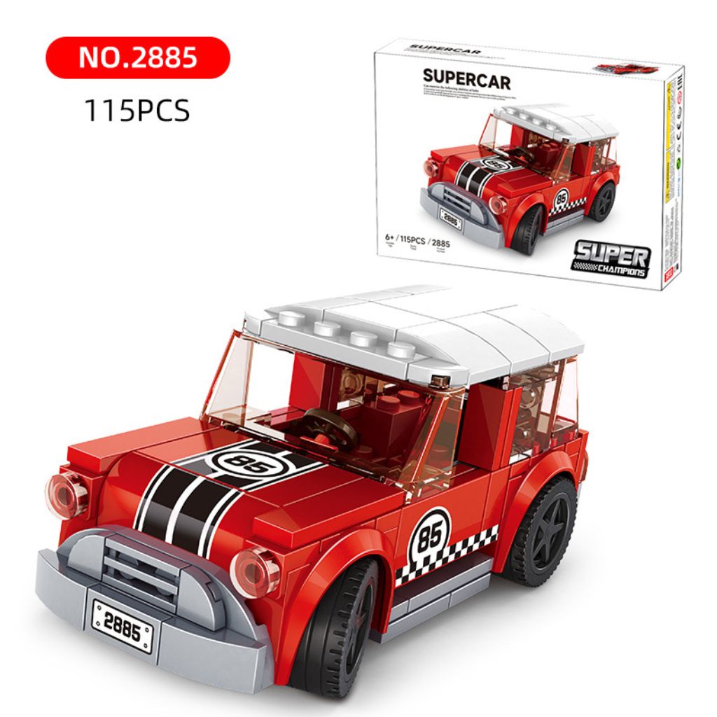 Wange Supercar Modellino Minicar Vintage 115 Mattoncini Compatibili