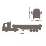 Camion Con Rimorchio Wange 4970 323 Mattoncini Compatibili Principali Marche Misure