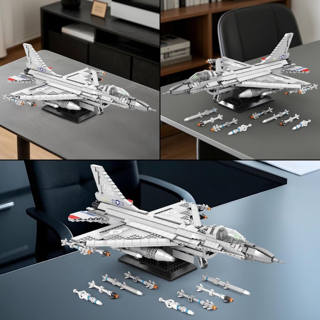 F 16 Fighting Falcon Reobrix 33027 Set Di Costruzione 1427 Mattoncini 2