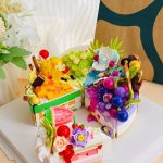 Torta Decorata A Fette Miste In Mattoncini Compatibili