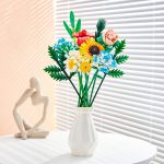 Vaso Fiori Mattoncini Decorativi Casa Ufficio Negozio