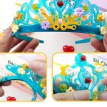 Corona Per Bambini In Mattoncini Compatibili Set 27 Pezzi Random Color Giallaceleste