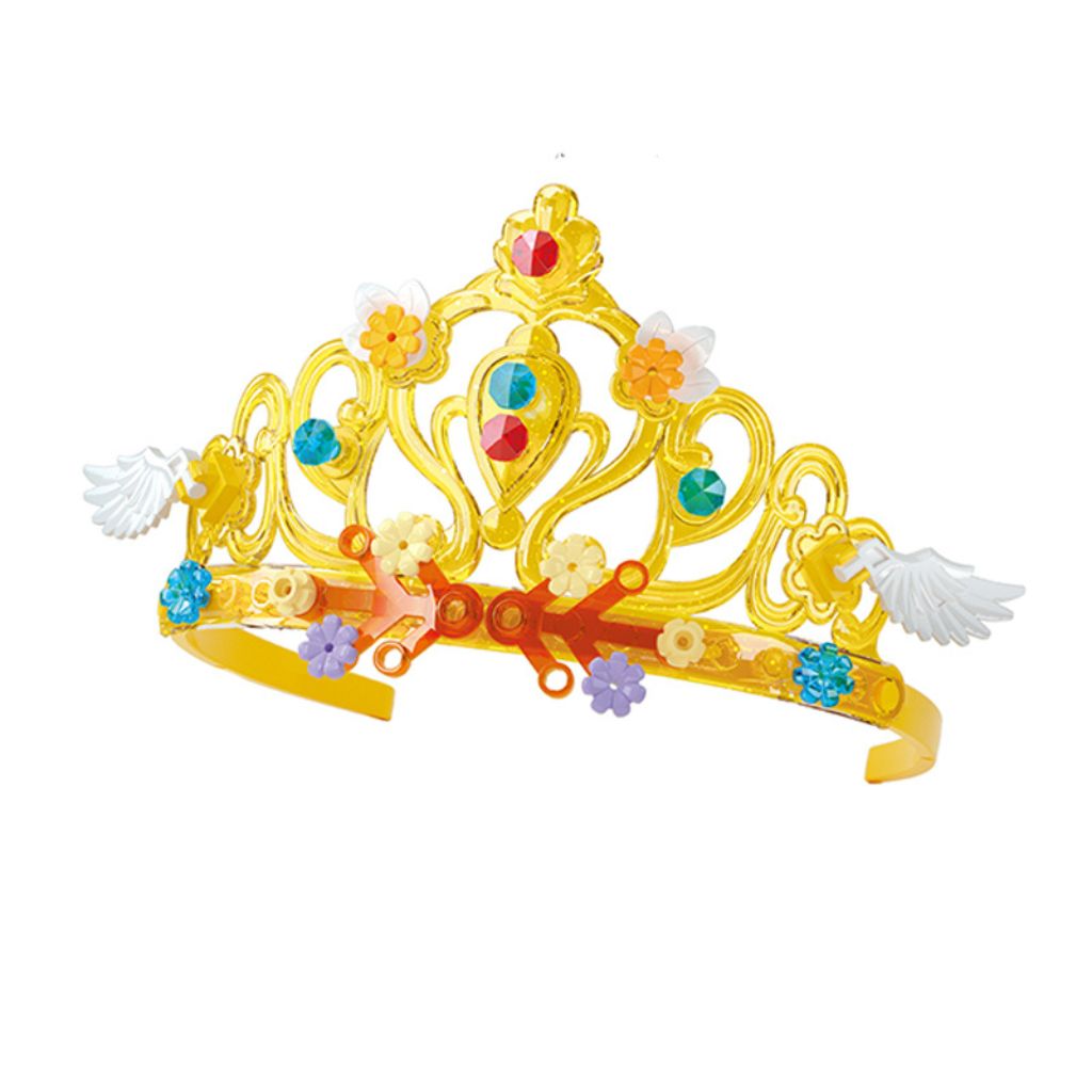 Corona Per Bambini In Mattoncini Compatibili Set Da 27 Pezzi Random Color Giallaceleste (1)