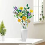 Bouquet Di Fiori Misti Set Di 997 Mattoncini Compatibili Con Altri Brand