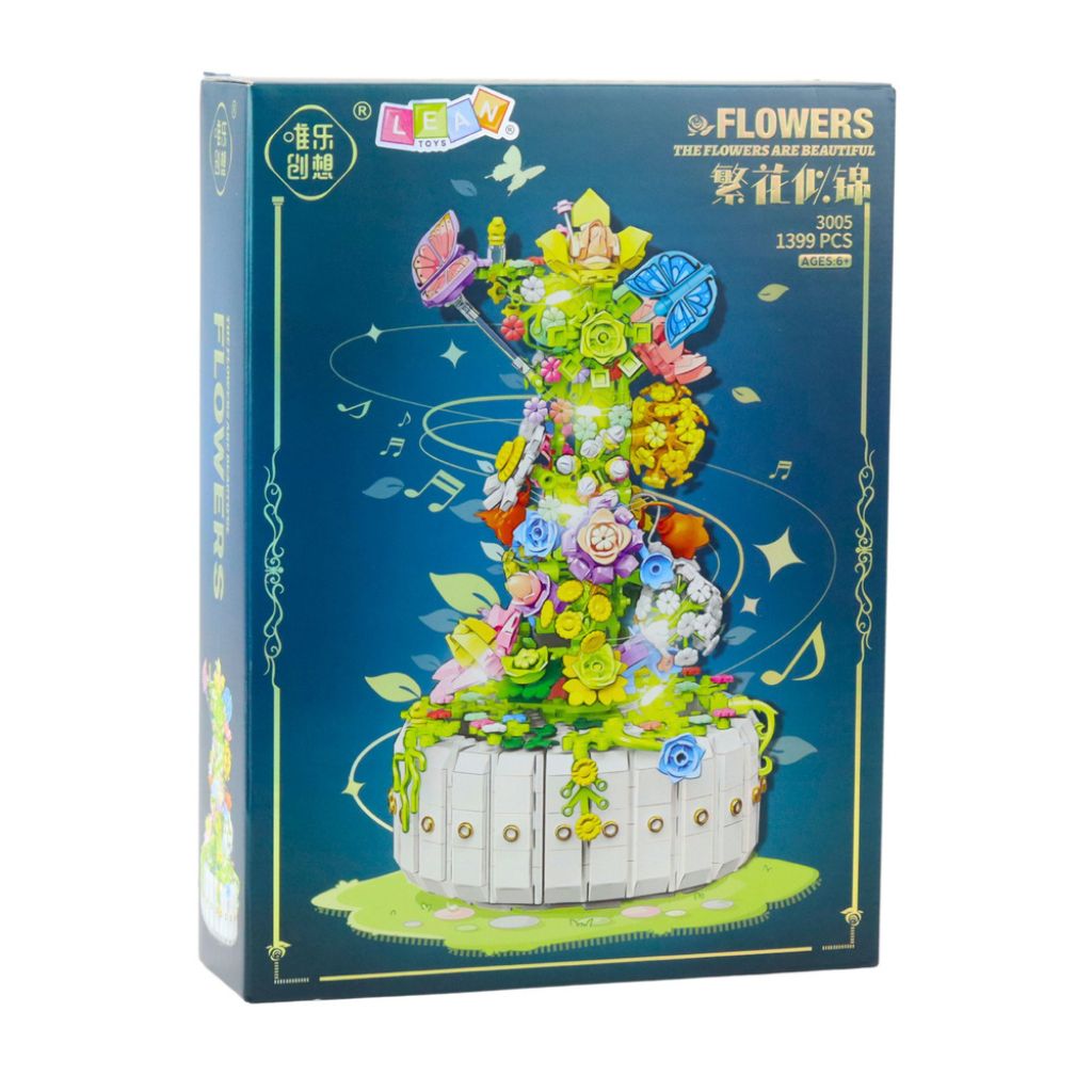 Composizione Floreale Con Farfalle E Led Set Costruzione Da 1399 Mattoncini