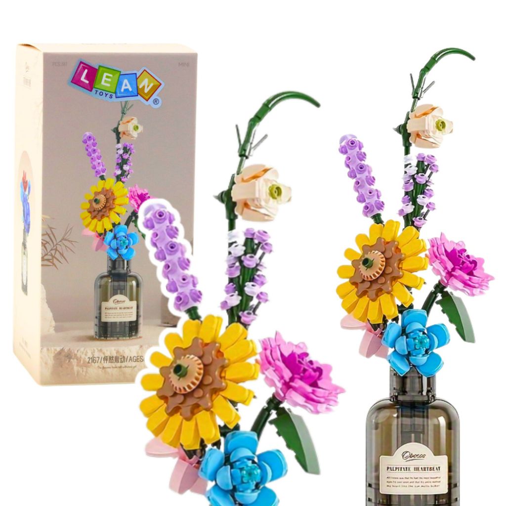 Fiori Estivi In Bottiglia Di Gin Set Da Costruzione 387 Pz