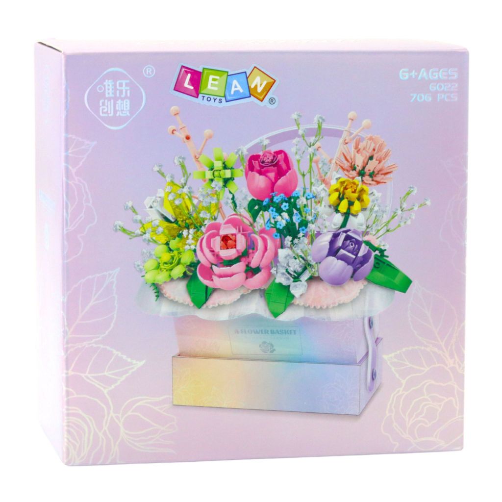 Fiori In Scatola Viola Con Luci Led Set 706 Mattoncini