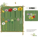 Fiori Misti Da Vaso Set Da 854 Mattoncini Compatibili Con Altri Brand