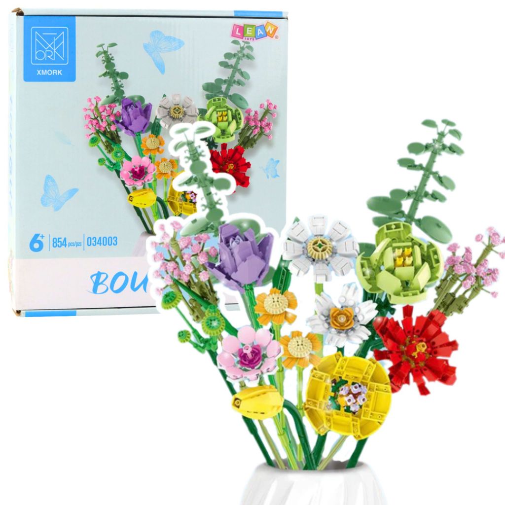 Fiori Misti Da Vaso Set Da 854 Mattoncini Da Costruzione