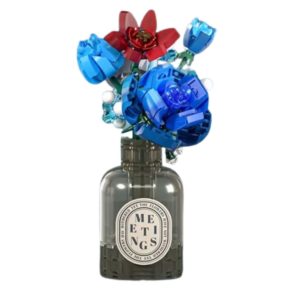 Fiori Primaverili In Bottiglia Di Gin – Set Da Costruzione 358 Mattoncini